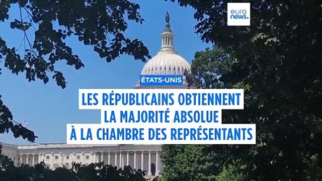 États-Unis : le Parti républicain obtient la majorité absolue à la Chambre des représentants
