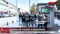 Düzce'de işletmeleri haraca bağlamaya çalışan 7 kişi hakim karşısında