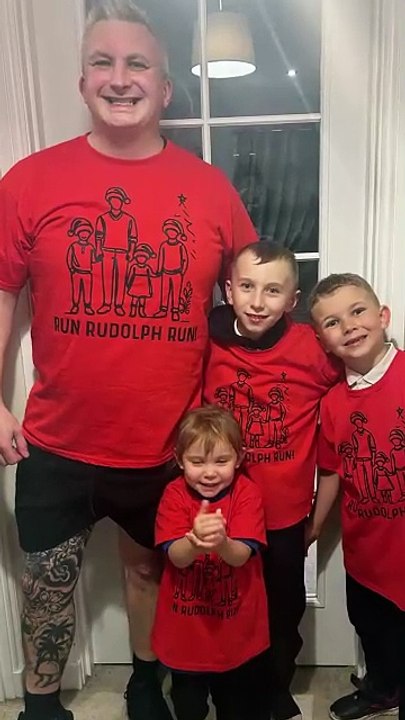 Elgin father and sons tackle 50-mile Christmas Rudolph-Run for charity