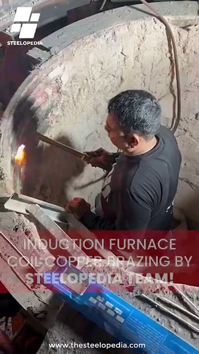 Induction Furnace Coil Copper Brazing