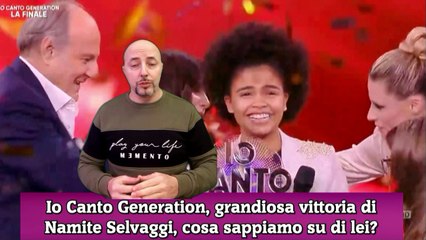 Io Canto Generation, grandiosa vittoria di Namite Selvaggi, cosa sappiamo su di lei