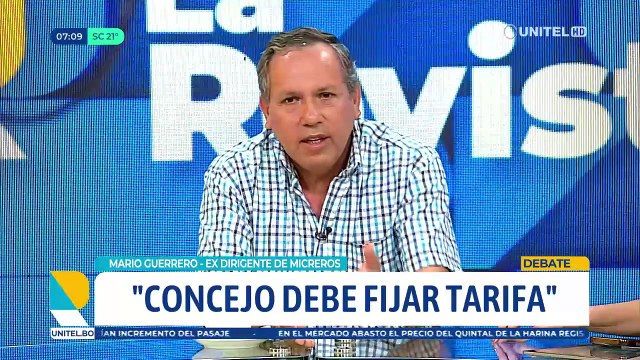 Debate por pasaje: Analista consulta a micrero ¿si tiene algo legal? y le responden que se necesita seguridad jurídica Debate por el pasaje: analista remarca que operar sin concesiones de rutas es ilegal y micrero le responde que es culpa de la Alcaldía
