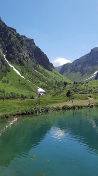 The mesmerizing natural beauty of Rainbow Lake in Domel. Gilgit-Baltistan.
