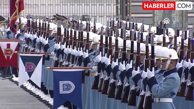 Cumhurbaşkanı Erdoğan, Katar Emiri El Sani'yi resmi törenle karşıladı