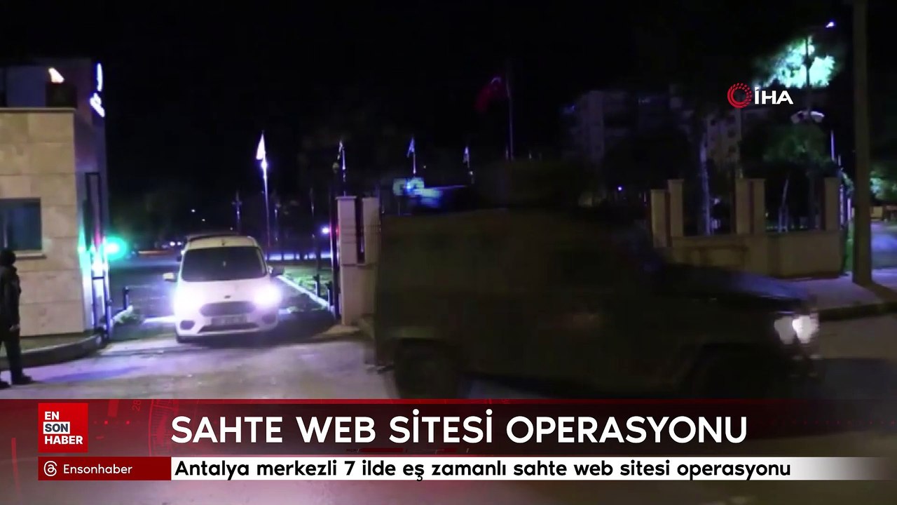 Antalya merkezli 7 ilde eş zamanlı sahte web si...
