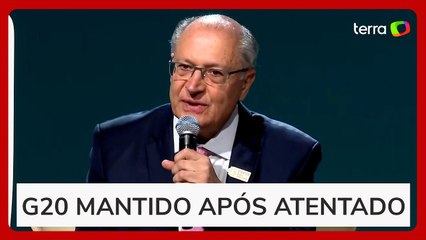 Alckmin descarta risco à segurança do G20 após atentado em Brasília