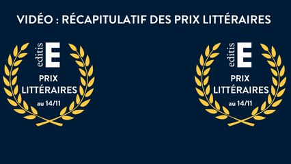 Les prix littéraires Editis au 14 novembre