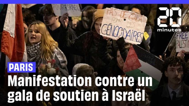 Des milliers de manifestants à Paris contre le gala controversé de soutien à Israël