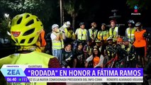 Realizan rodada en honor a Fátima Ramos, víctima del ataque en el bar Los Cantaritos