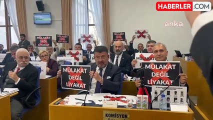 CHP'li Vekillerden Eğitimde Mülakat Protestosu