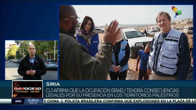 ONU condena el asedio israelí en Siria y Palestina