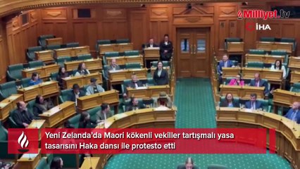Tasarıyı haka dansıyla protesto etti! Meclis başkanı böyle izledi