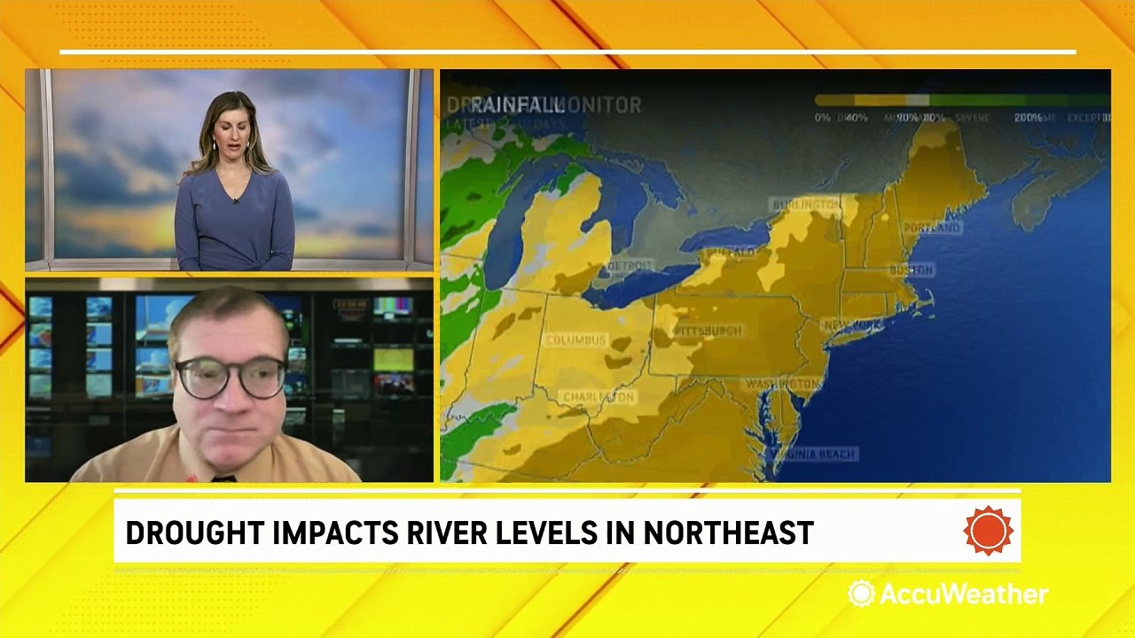 Drought conditions affecting river levels in No...