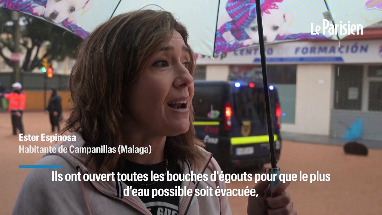 Inondations : les rues envahies d'eau boueuse à Malaga
