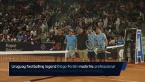 Diego Forlan suffers defeat on professional tennis debut