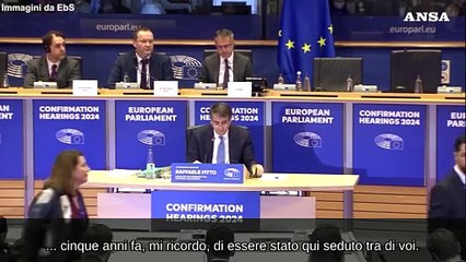 Fitto: "Qui non rappresento un partito o l'Italia ma l'Europa"