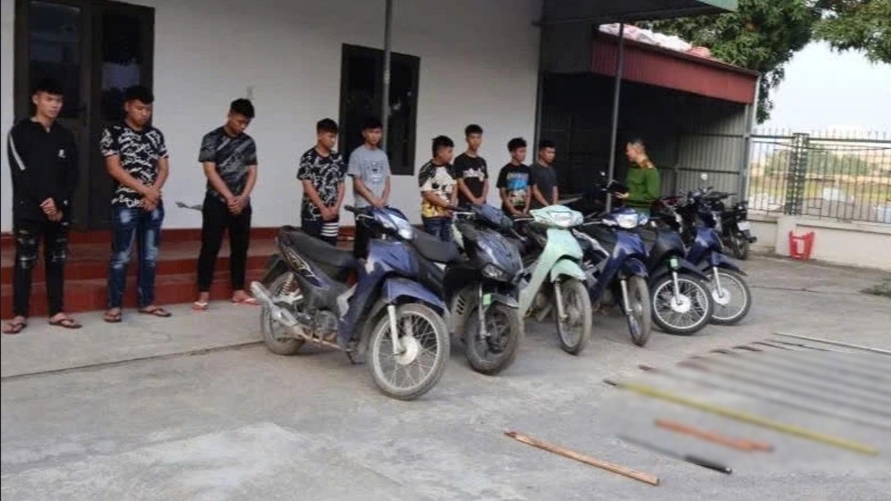 Thái Bình: Khởi tố nhóm thanh, thiếu niên gây rối với hung khí