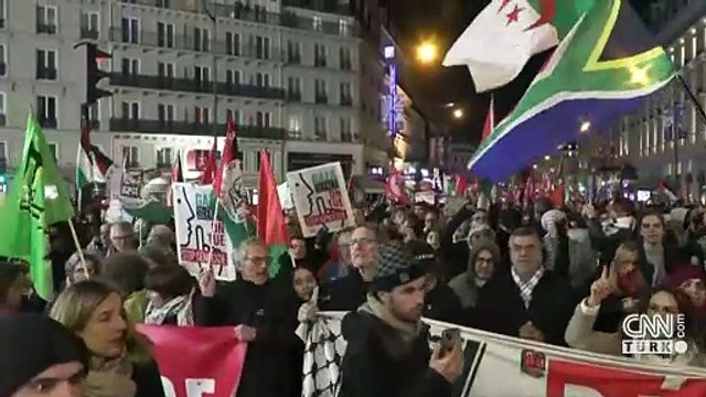 Paris'te İsrail-Filistin gerilimi