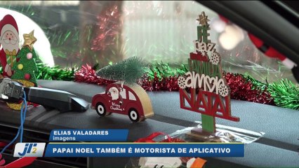 Papai Noel também é motorista de aplicativo