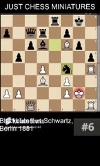 Joseph Blackburne defeats Jacques Schwarz with the Mayet's checkmate