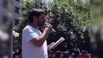 Juan Grabois organizó una clase pública sobre el lawfare frente a Comodoro Py
