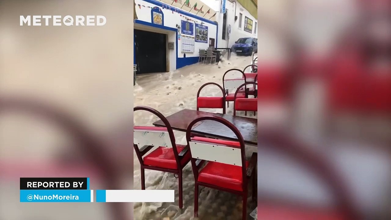 Heavy rainfall causes major problems in Albufeira, Portugal