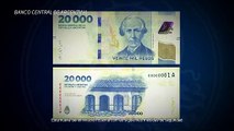 Argentina lanza nuevo billete de máxima denominación