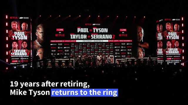 'Ready to fight': Mike Tyson back in the ring to face Youtuber Jake Paul