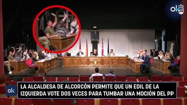 La alcaldesa de Alcorcón permite que un edil de la izquierda vote dos veces para tumbar una moción del PP