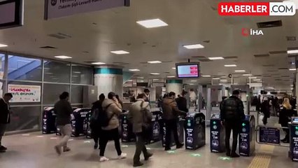 Yenikapı Metro İstasyonu'nda Yangın Paniği