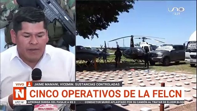 Cinco operativos antidrogas, informa viceministro de Sustancias Controladas