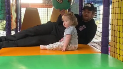 Prankish dad says 'NOPE' to daughter's hopes for a hassle-free time in soft play area