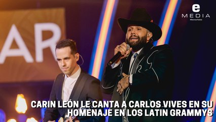 Carin León le canta a Carlos Vives en su homenaje en los Latin Grammys