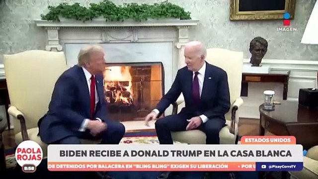 ¡Joe Biden recibe a Donald Trump en la Casa Blanca!