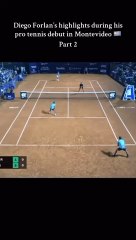 Diego Forlan’s highlights during his pro tennis debut in Montevideo 🇺🇾 Part 2