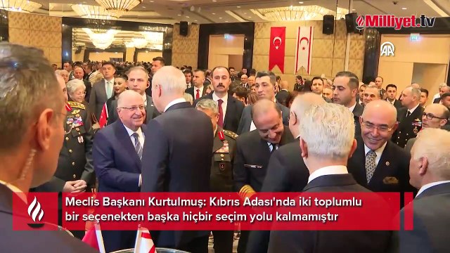 Meclis Başkanı Kurtulmuş: Kıbrıs Adası'nda iki toplumlu bir seçenekten başka hiçbir seçim yolu kalmamıştır
