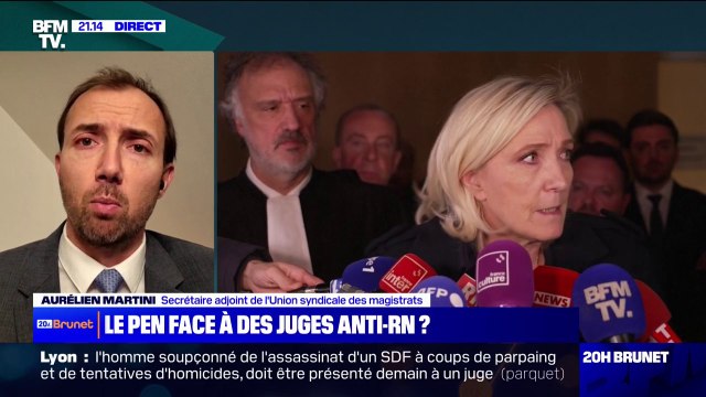 Inéligibilité requise contre Marine Le Pen: L'indépendance n'est pas un droit pour le magistrat, c'est un devoir , explique Aurélien Martini (Union syndicale des magistrats)