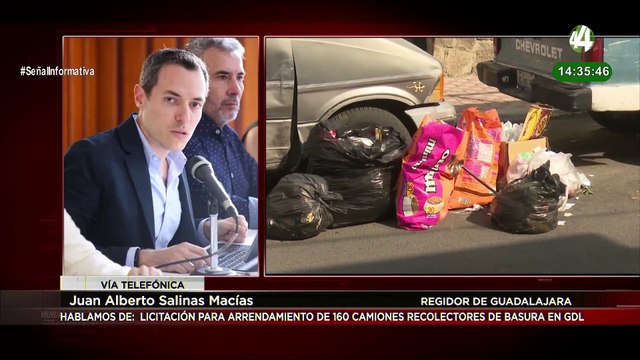 El regidor Juan Alberto Salinas, habla de la estrategia para recolección de basura en Guadalajara