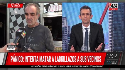 🚨QUILMES: ATACÓ A SU VECINO A LADRILLAZOS