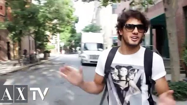 Francisco Lachowski; Armani Exchange Backstage with Marlon Teixeira and Sara Sampaio 20130512