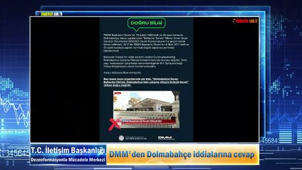 DMM'den Dolmabahçe iddialarına cevap