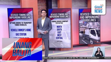 Revised towing and impounding guidelines | Unang Balita