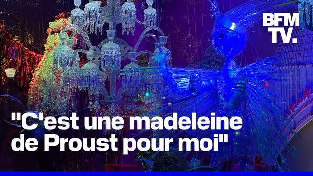 ROBIN DE BFM - Vianney a inauguré les vitrines de Noël des grands magasins parisiens