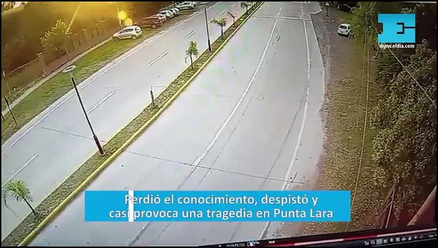 Perdió el conocimiento, despistó y casi provoca una tragedia en Punta Lara