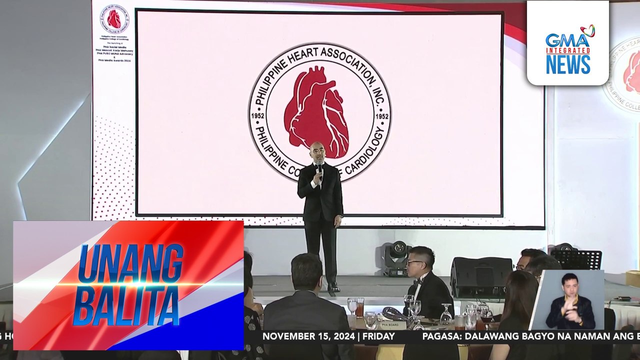 GMA Network at iba pang Kapuso personalities, pinarangalan sa Philippine Heart Association Media Awards 2024 | Unang Balita