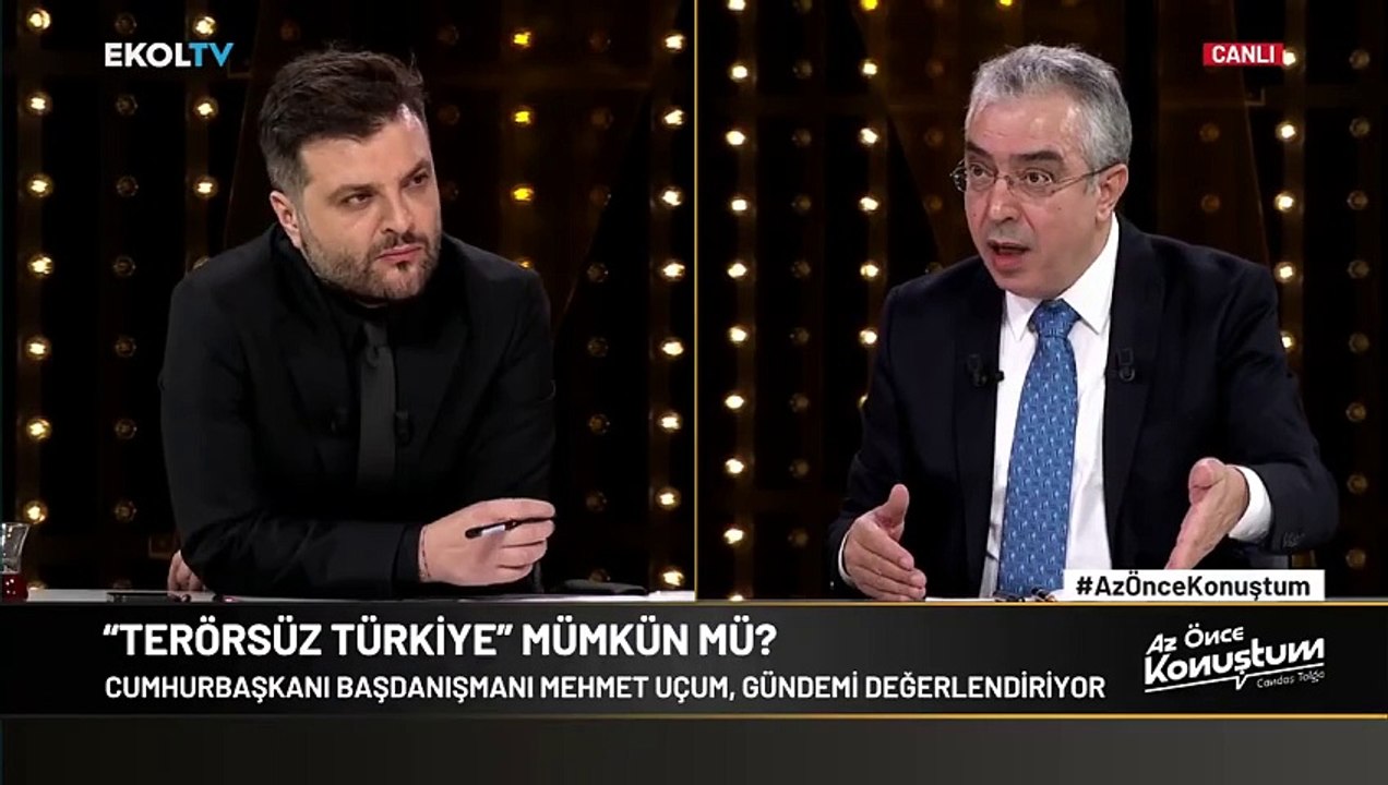 Mehmet Uçum: bir şehit yakını 'Türkiye'de terör bitsin, terör örgütü tamamen tasviye edilsin, bırakın Öcalan'ın serbest bırakılmasını, evimde adama kahvaltı vermezsem adam değilim' dedi.