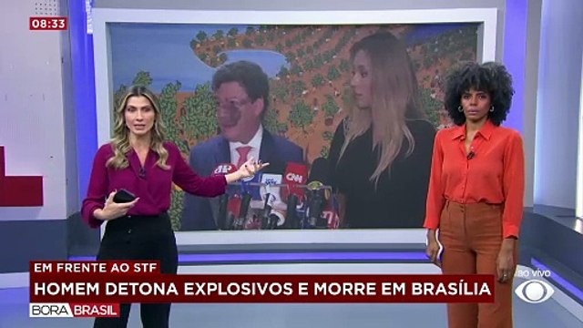 Erika Hilton conversava com jornalistas no momento de explosões em Brasília