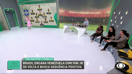 Debate Jogo Aberto: Ao som de Belo, comentaristas analisam escalação do Brasil contra Venezuela