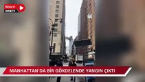 Manhattan'da bir gökdelende yangın çıktı