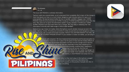 Baggao LGU sa Cagayan, naghayag ng pagkadismaya sa anila’y untimely information ng PAGASA